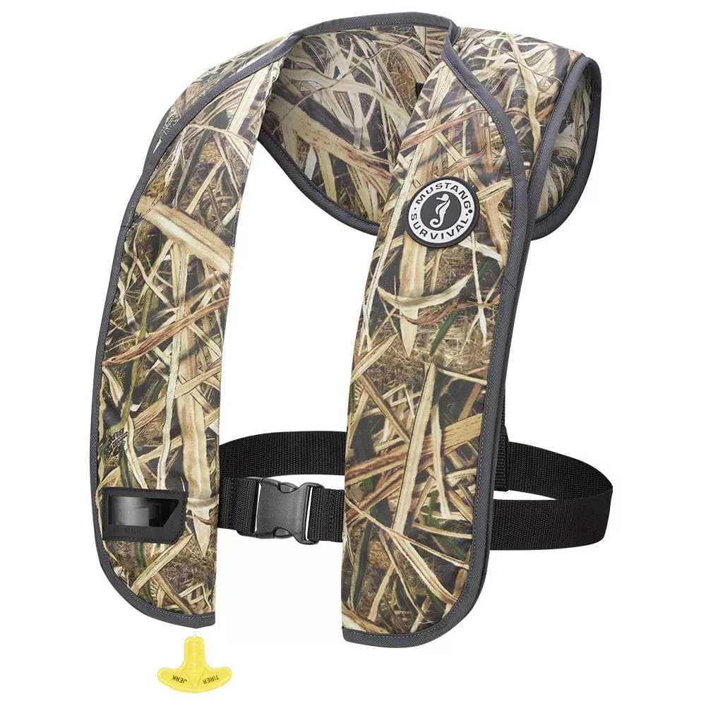 Mustang MIT 100 Inflatable PFD – Automatic – Camo Mossy Oak Shadow Grass Blades