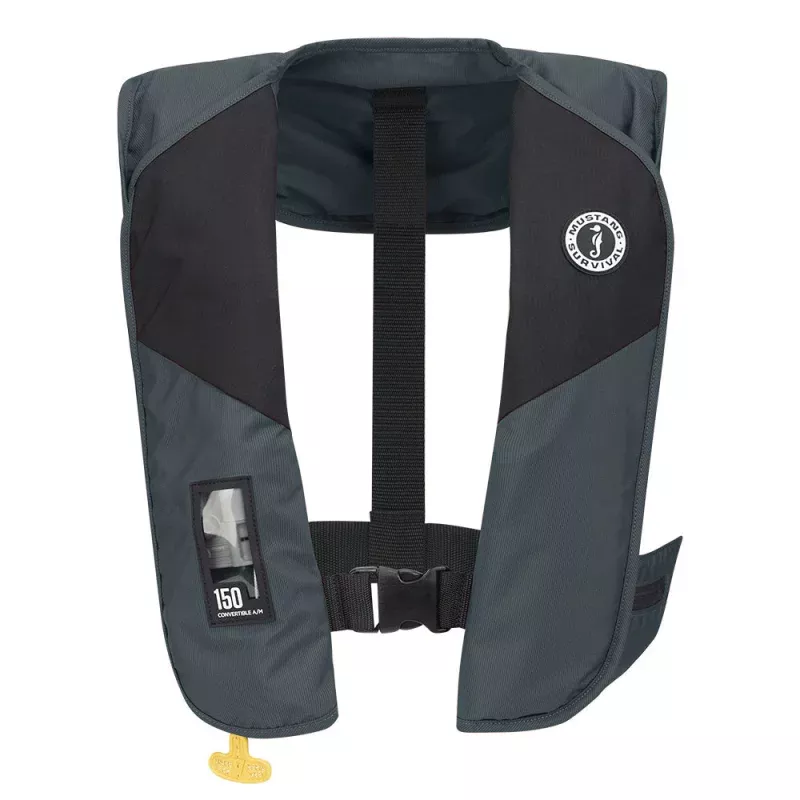 Mustang MIT 150 Convertible A/M Inflatable PFD – Admiral Grey