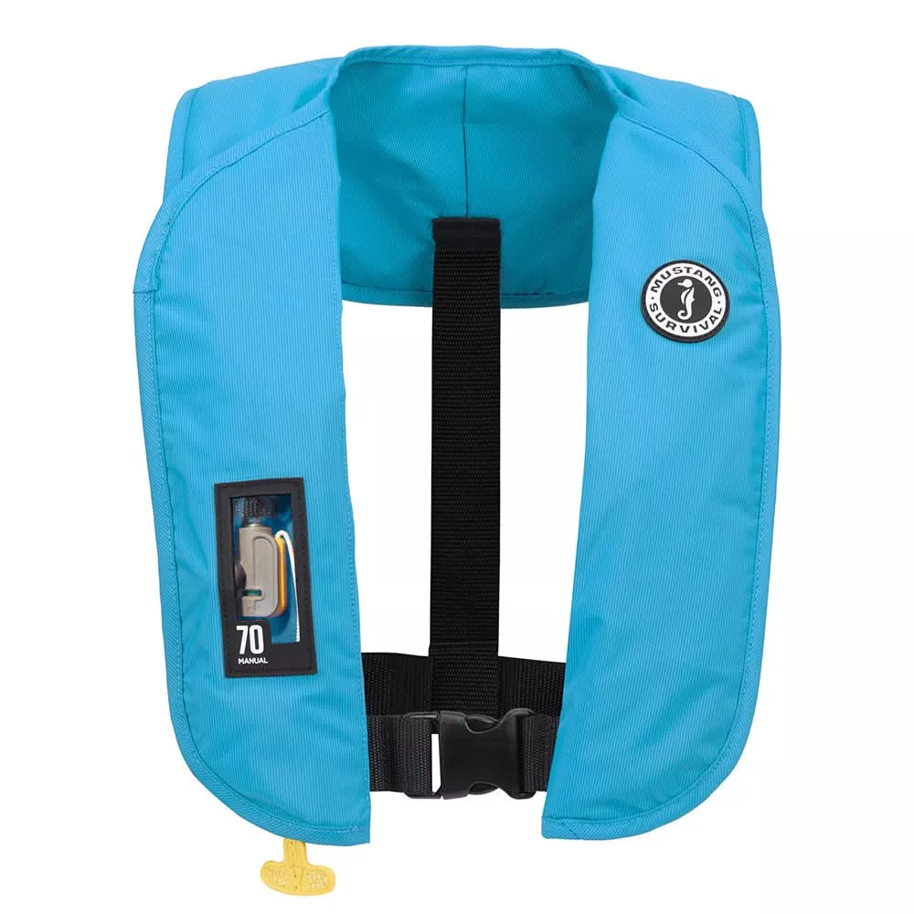 Mustang MIT 70 Manual Inflatable PFD - Azure (Blue) - MD4041-268-0-202