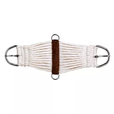 MUSTANG Pony 23 Strand White Cinch w/Nickel Plated Buckles and Dees (106)