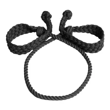 MUSTANG Sideline Lariat With Mule Tape Ends Black Hobble (8749-D)