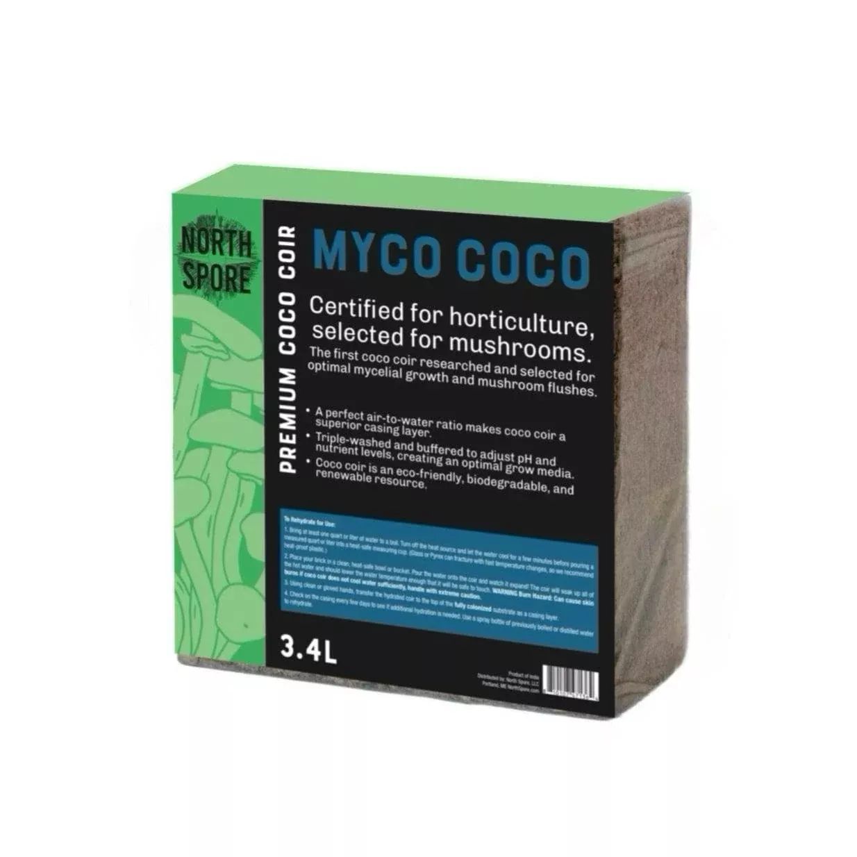 ‘Myco Coco’ Compressed Coco Coir Substrate & Casing Layer