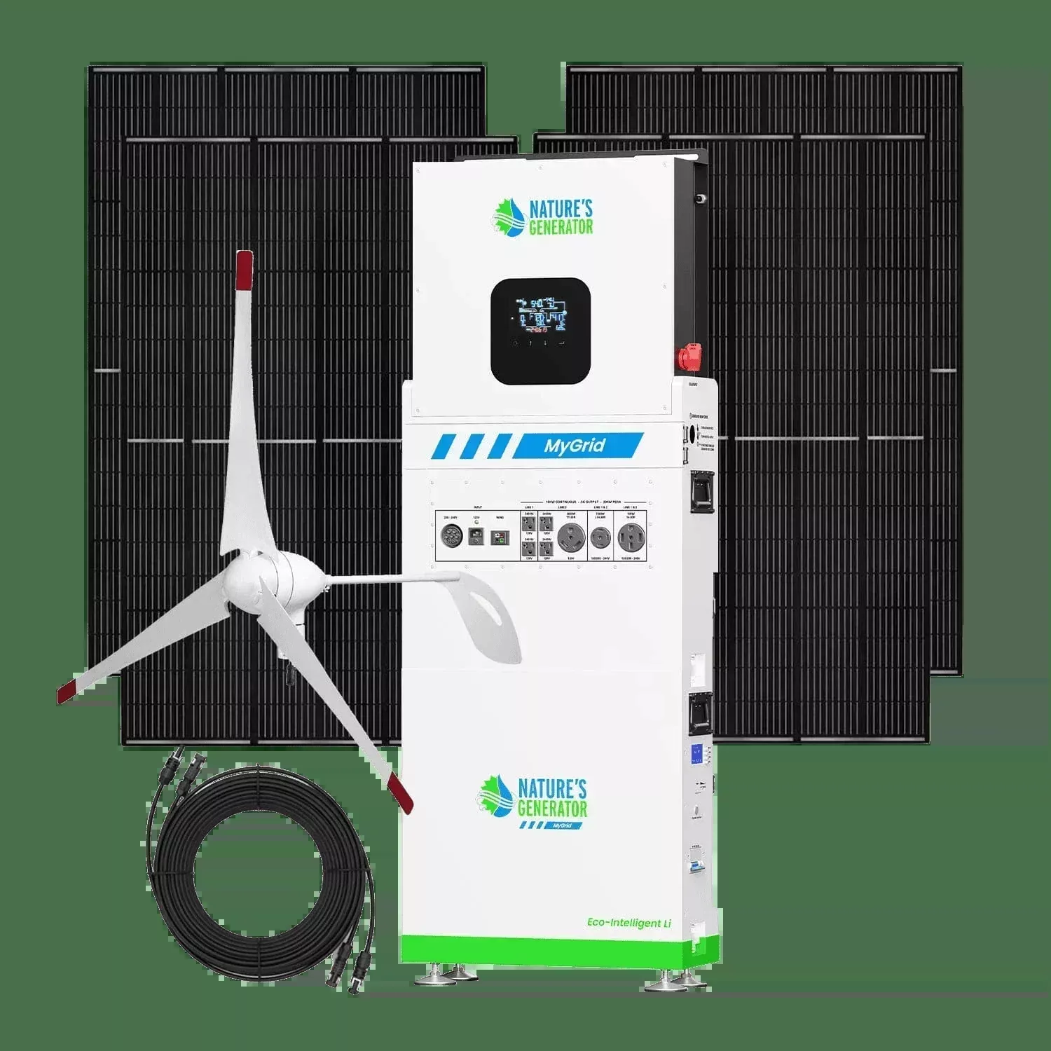Nature's Generator MyGrid 10K Solar and Wind Generator for Home