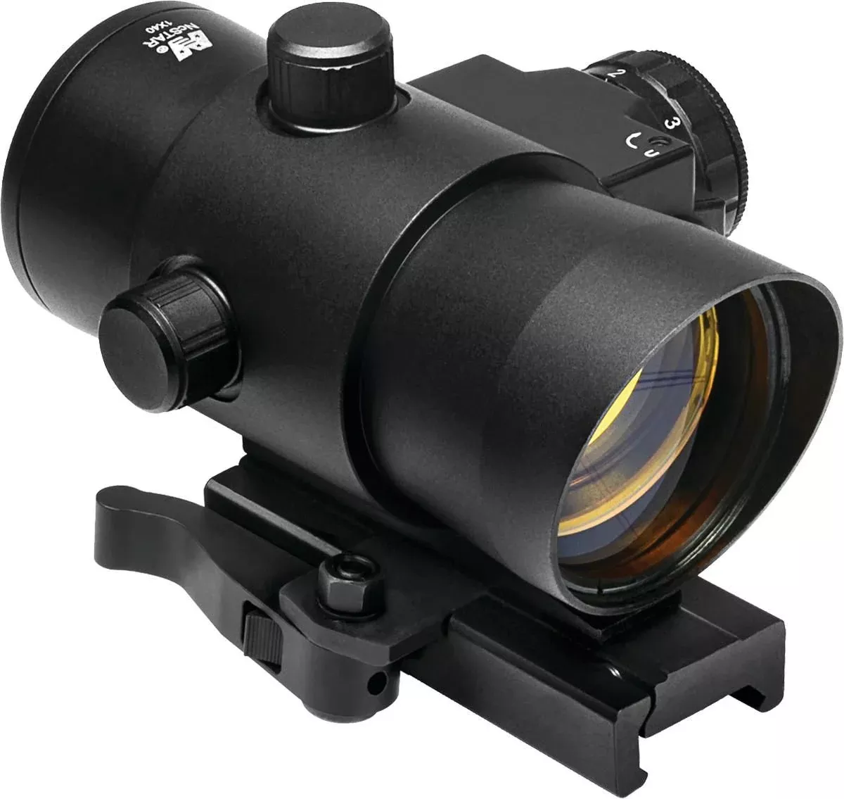 NcSTAR 40mm Red Dot with Red Laser Red Dot Sight – 3 MOA