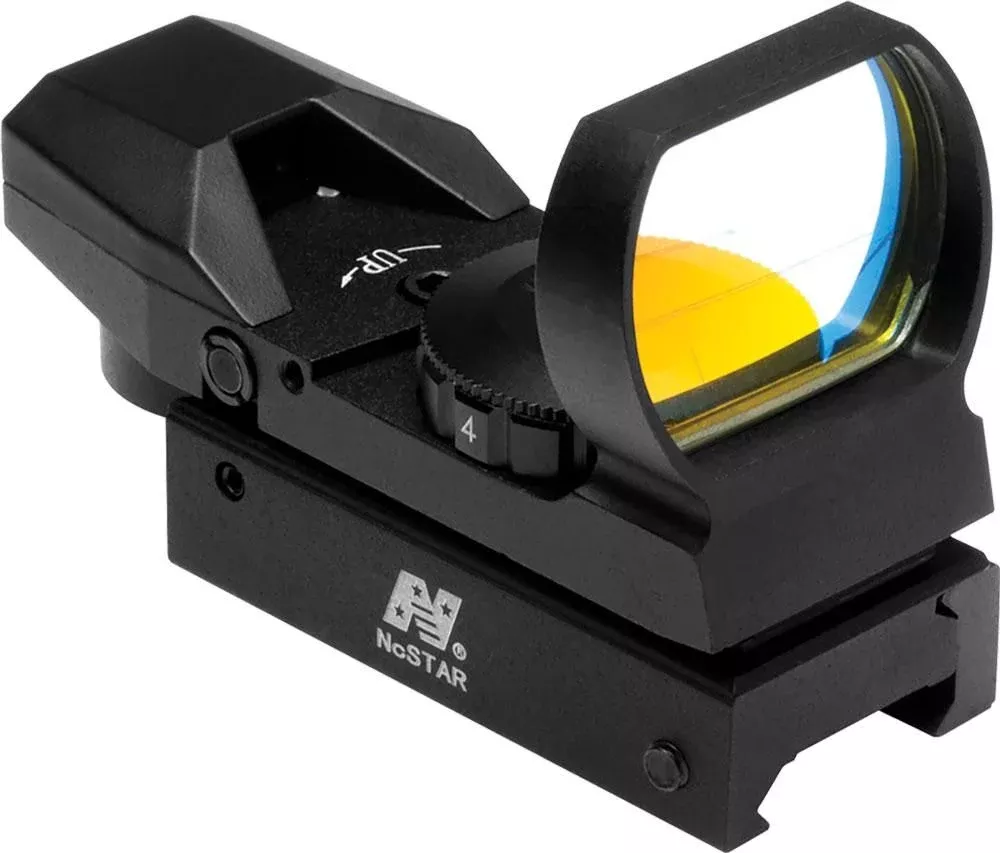 NcSTAR Red Four Reticle Reflex Optic – 3 MOA Red Dot Multi Reticle