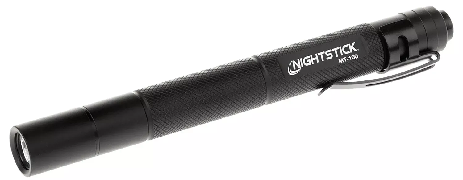 Nightstick MT100 Mini-TAC Black Anodized Hardcoat Aluminum White LED