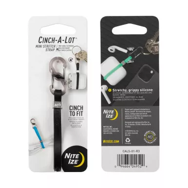 Nite Ize CALS-01-R3 Cinch-A-Lot Mini Stretch Strap, Black
