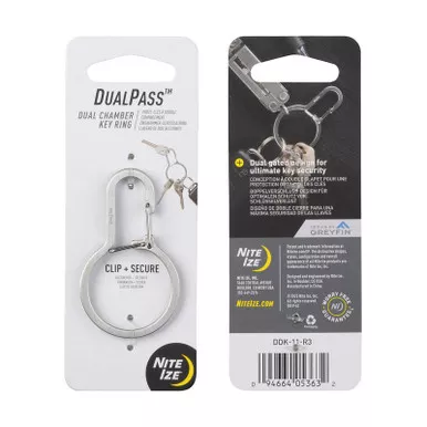 Nite Ize DDK-11-R3 DualPass Dual Chamber Key Ring