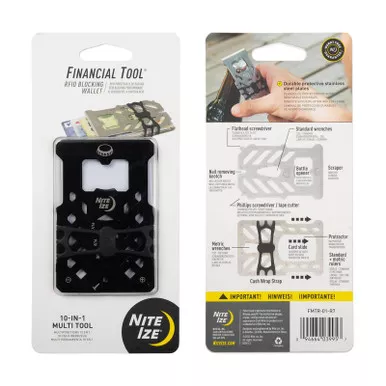 Nite Ize FMTR-01-R7 Financial Tool RFID Blocking Wallet