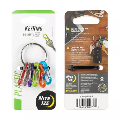 Nite Ize KRG2-11-R3 KeyRing S-Biner