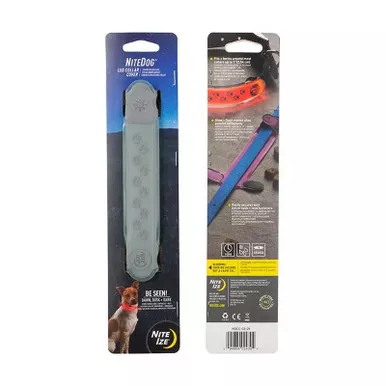 Nite Ize NDCC-03-09 NiteDog LED Collar Cover, Gray