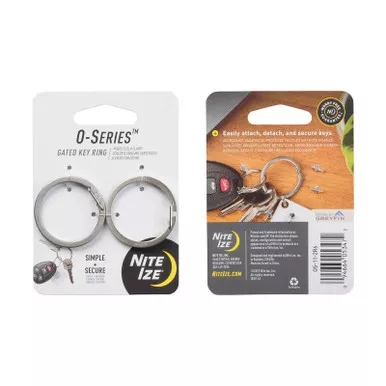 Nite Ize OS-11-2R6 O-Series Gated Key Ring, 2-Pack