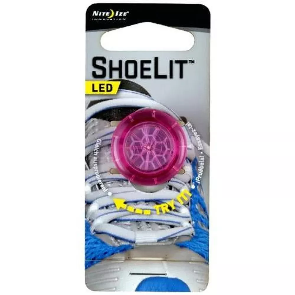 Nite Ize ShoeLit – White LED With Pink #NSTM3R3