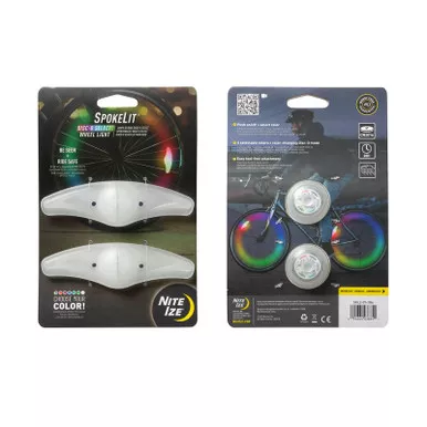 Nite Ize SKL2-07-2R6 SpokeLit Wheel Light, Disc-O Select™, 2-Pack