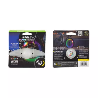 Nite Ize SKL2SR-07S-R6 SpokeLit Rechargeable Wheel Light, Disc-O Tech™