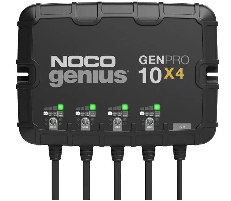 Noco 4-Bank 40A On-Board Battery Charger• GENPRO10X4