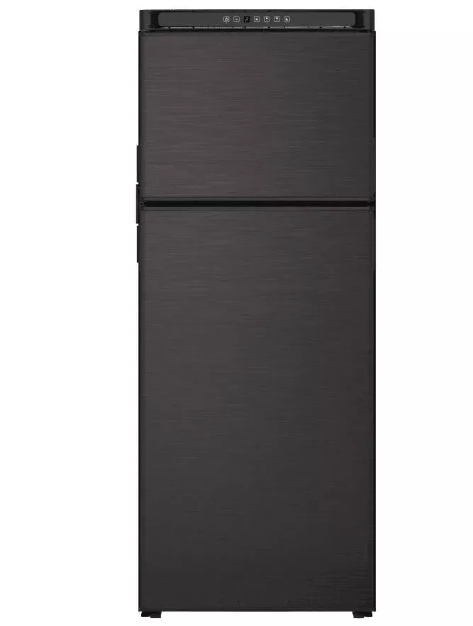 Norcold 10 CuFt 12V DC Compressor Refrigerator, Right Hand, Black• N10DCBKR