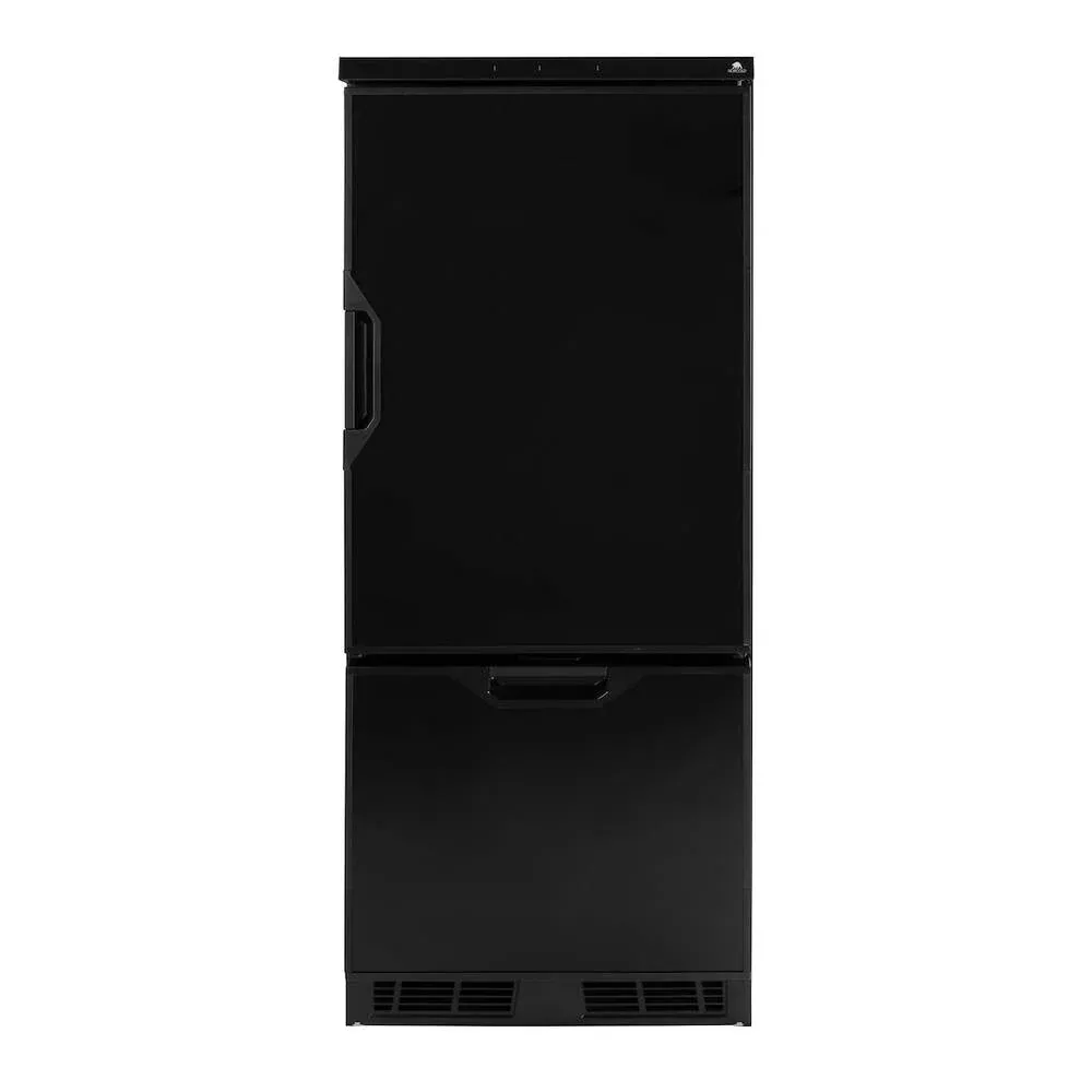 Norcold 6.2 Cu Ft 12V DC Compressor Refrigerator, LH Hinge, Black• N2175BPL