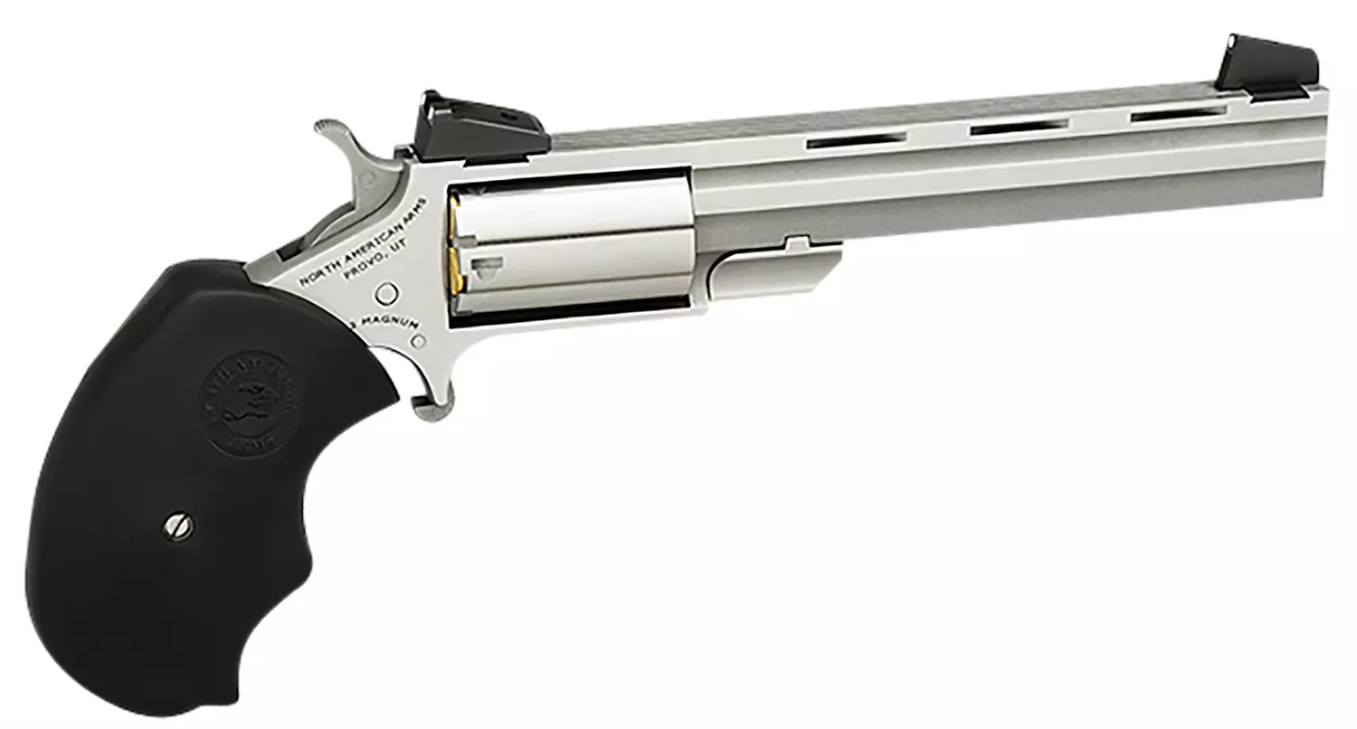 North American Arms Mini-Master 22 LR Revolver 4″ 5+1 Stainless