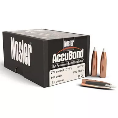 NOSLER 54765 270CAL 140GR ACCUBOND 50 CT.