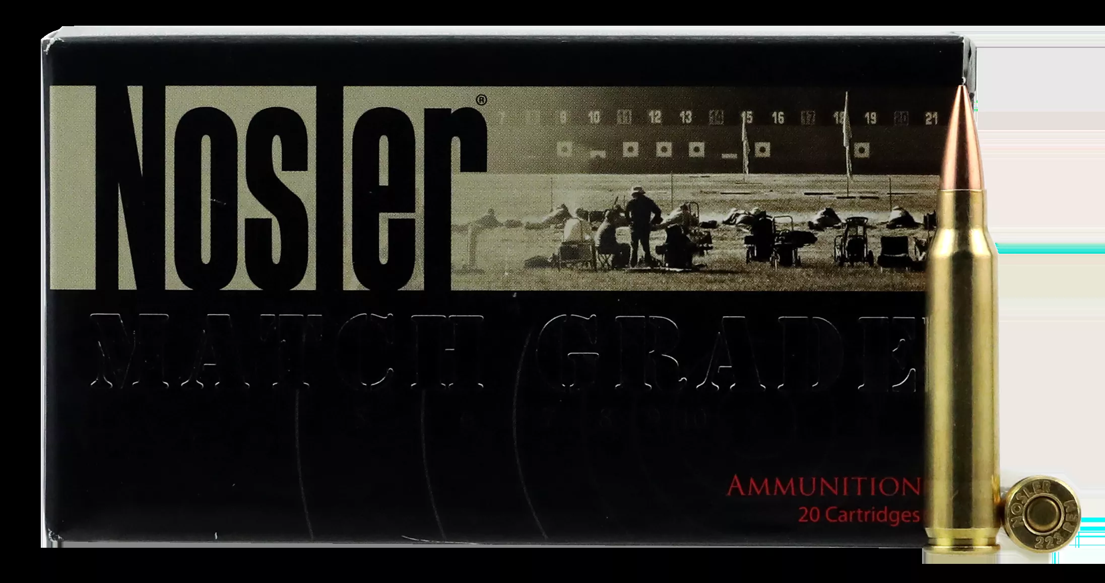 Nosler Match Grade RDF 223Rem 70gr HPBT 20rd