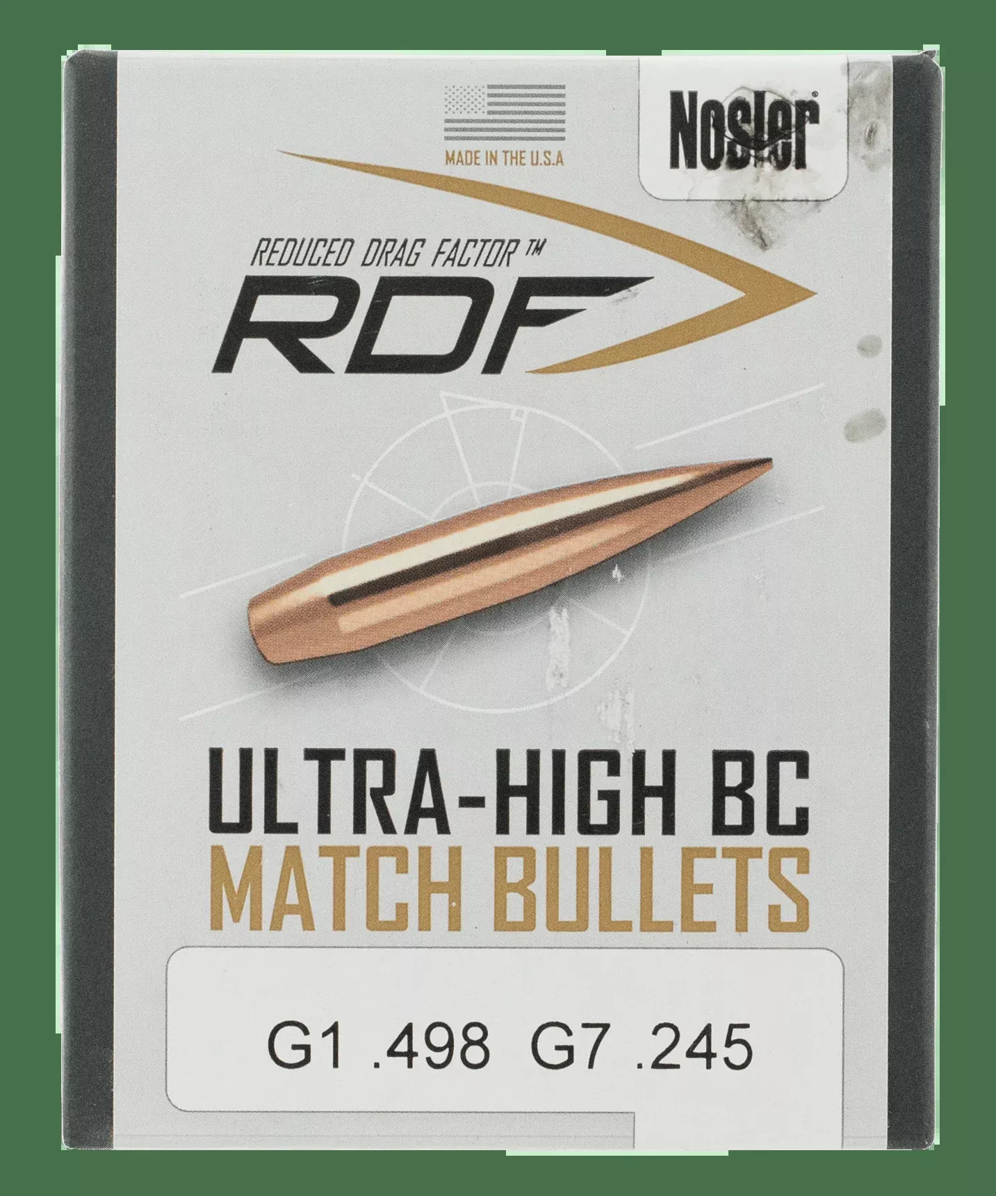 Nosler Rdf, Nos 53441 Rdf Match 22 85 Hpbt100