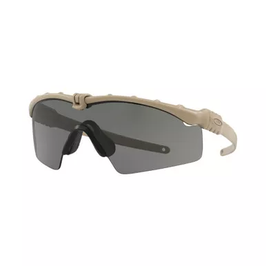 OAKLEY SI Ballistic M-Frame 3.0 Clear, Gray and Persimmon Lenses Dark Bone Protective Eyewear (OO9146-4132)
