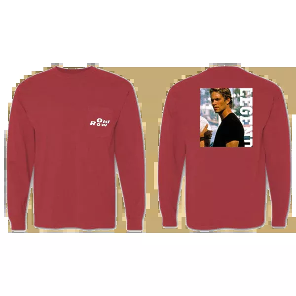 Old Row Fast Legend Longsleeve Pocket Tee (Brick) 2.0 #WROW-2078