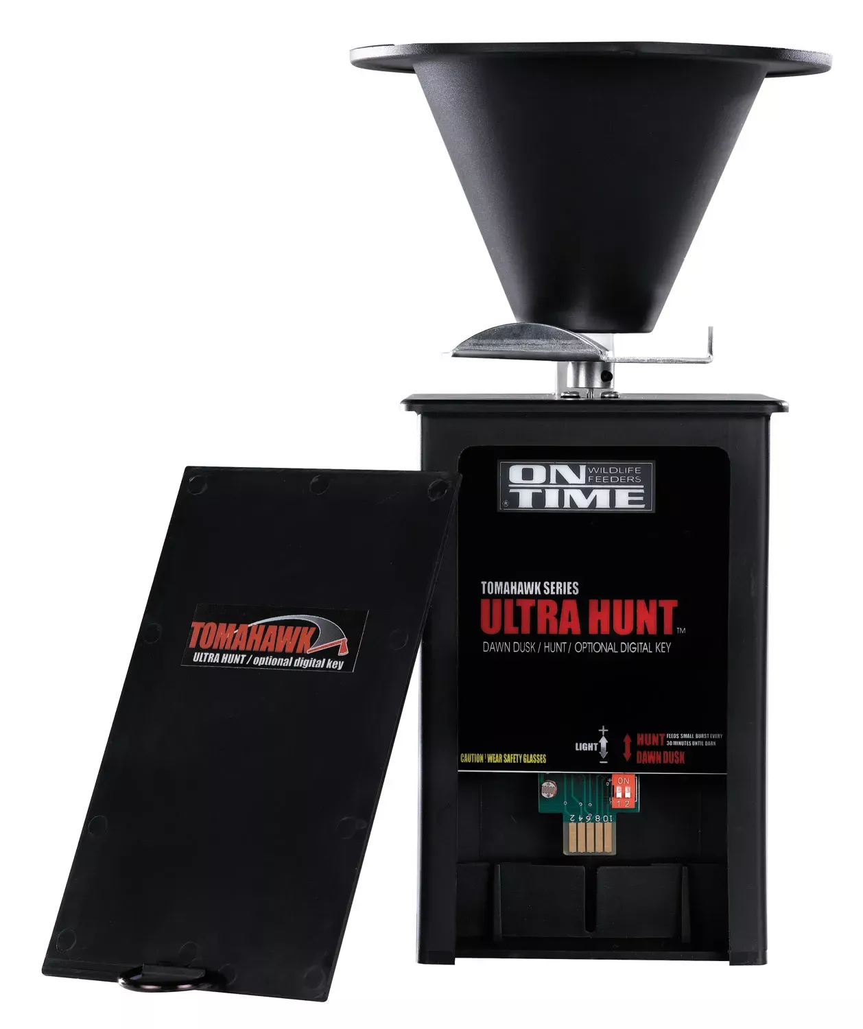 On Time Tomahawk Ultra Hunt Feeder Timer Black Universal Mount