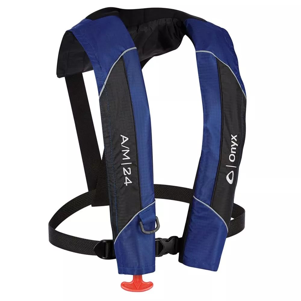 Onyx A/M-24 Automatic/Manual Inflatable PFD Life Jacket - Blue - 132000-500-004-15