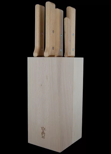 Opinel Parallele 5-piece Knife Block Set