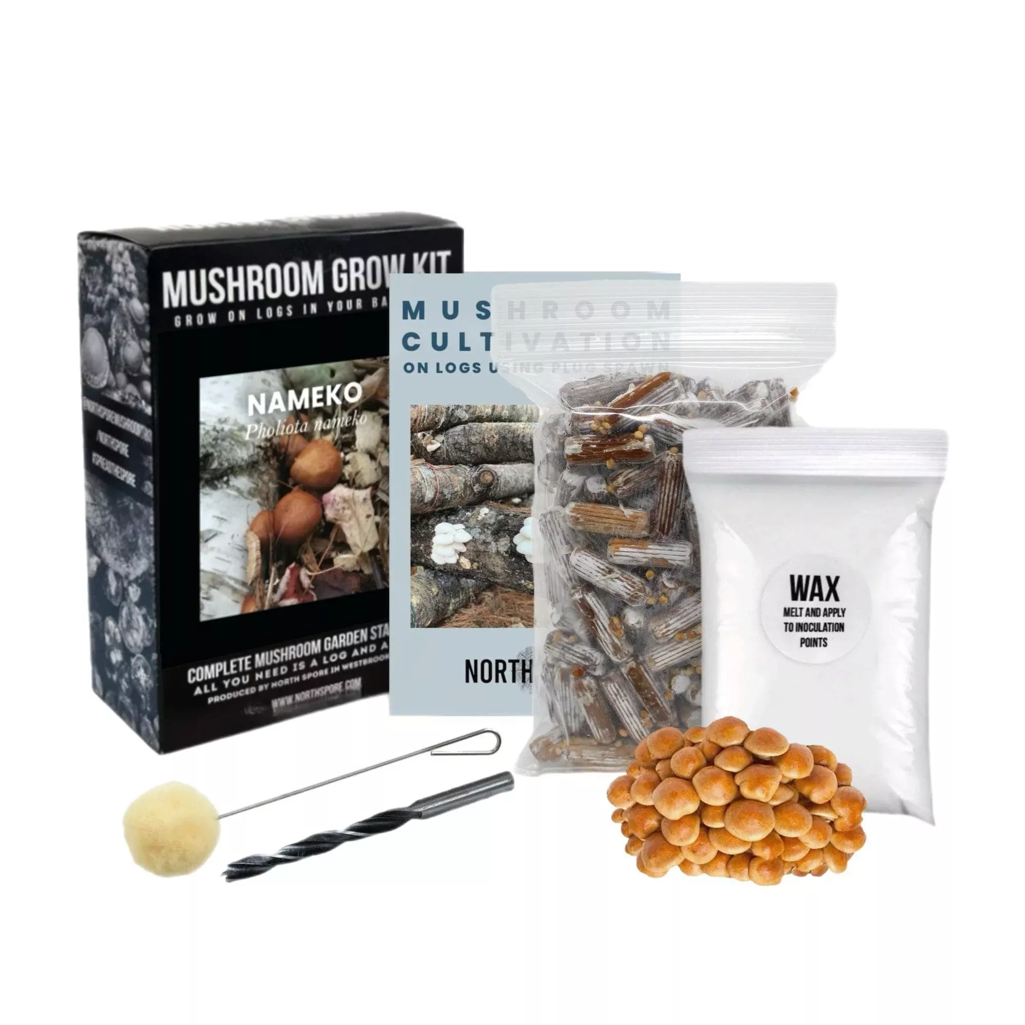 Organic Nameko Mushroom Log Kit
