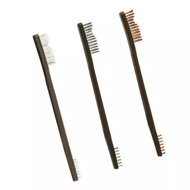 Otis Technology FG-316-3 AP Brushes (Nylon/Bronze/Stainless Steel) 3 Pack