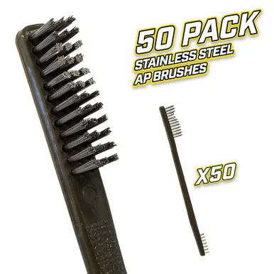 Otis Technology IP-316-SS-50 Stainless Steel AP Brushes 50 Pack