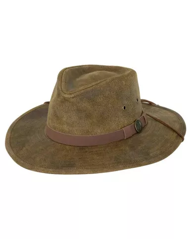 OUTBACK TRADING Leather Kodiak Brown Hat (1356-BRN)