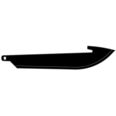 Outdoor Edge 3.5” Drop-point Blade Pack Black, 6 Blades