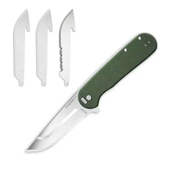 Outdoor Edge Razor VX 3 3.0″ Replaceable Blade | Ceramic Bearing Flipper | EDC Knife