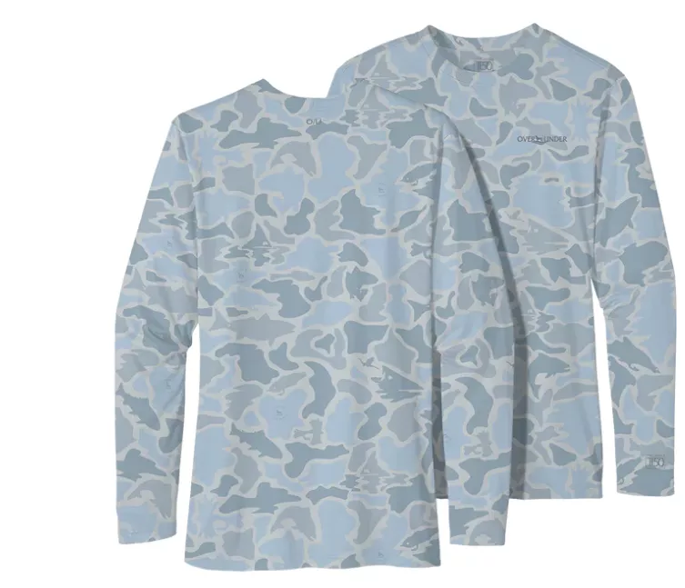 Over Under L/S Youth Tidal Tech Water Camo #Y2309