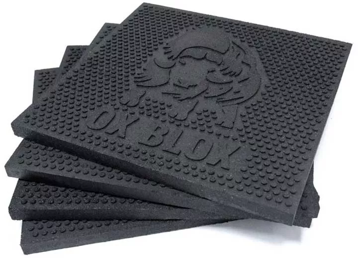 Ox Blox 3/4" Rubber Pads for RV Jack Blocks and Levelling, 4 Pack• E-EK SUPPORT