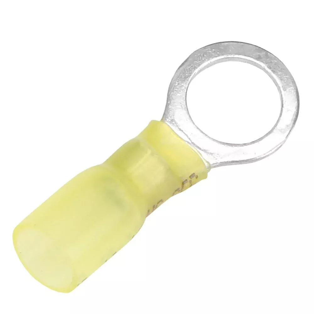 Pacer 12-10 AWG Heat Shrink Ring Terminal – 3/8 Stud Size – 3 Pack