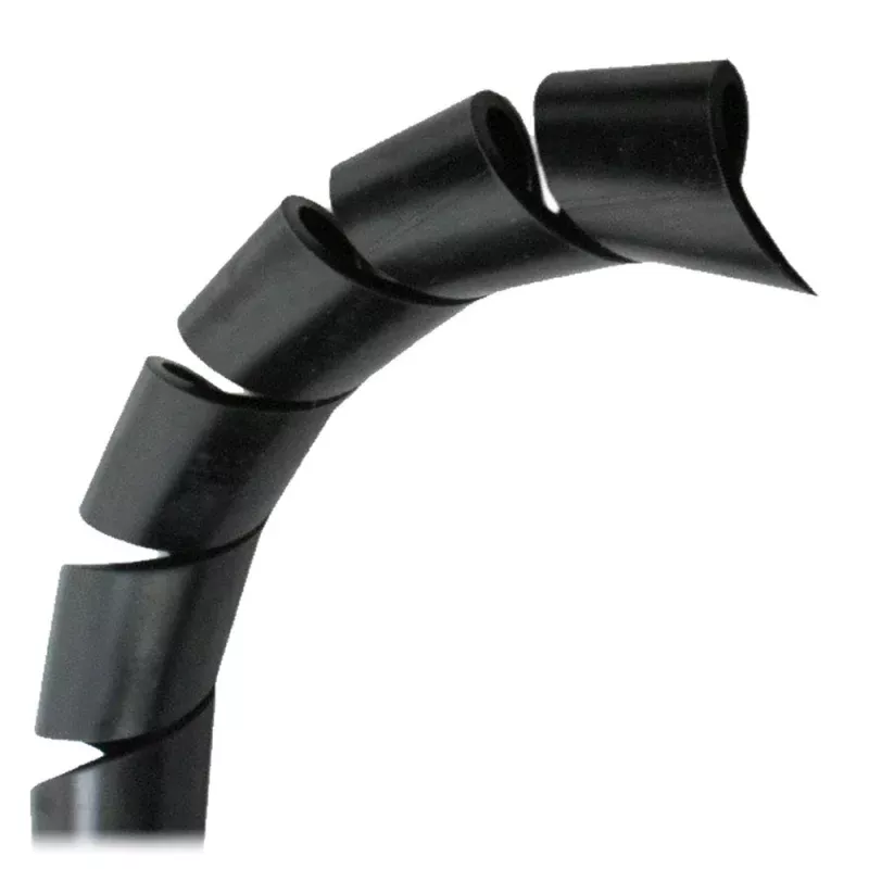 Pacer 3/8 Spiral Wrap – Black – 100′ Roll
