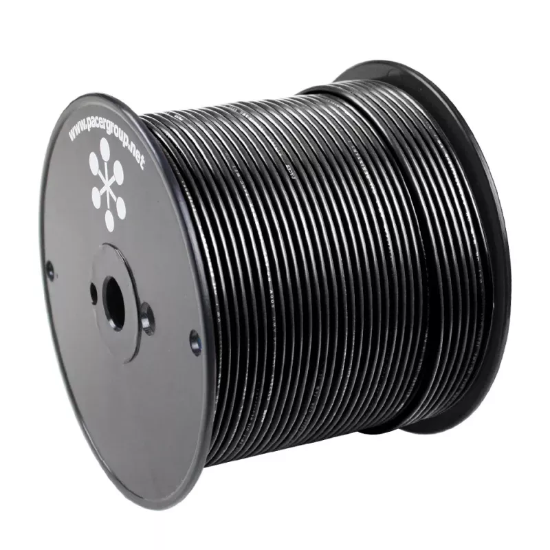Pacer Black 16 AWG Primary Wire – 500