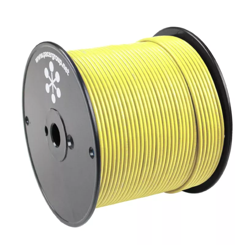 Pacer Yellow 18 AWG Primary Wire – 500