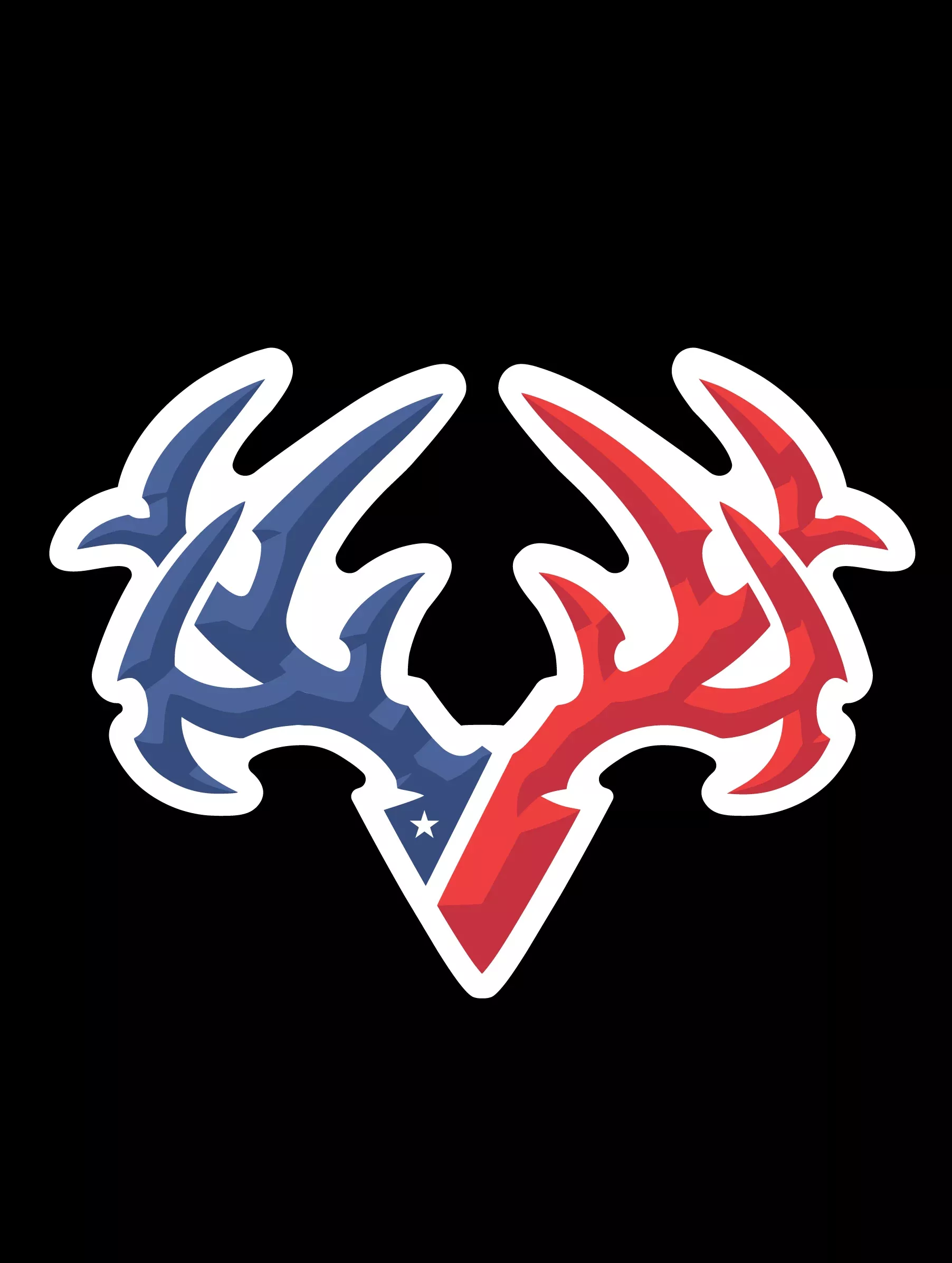 Patriotic Rak Buck Sticker