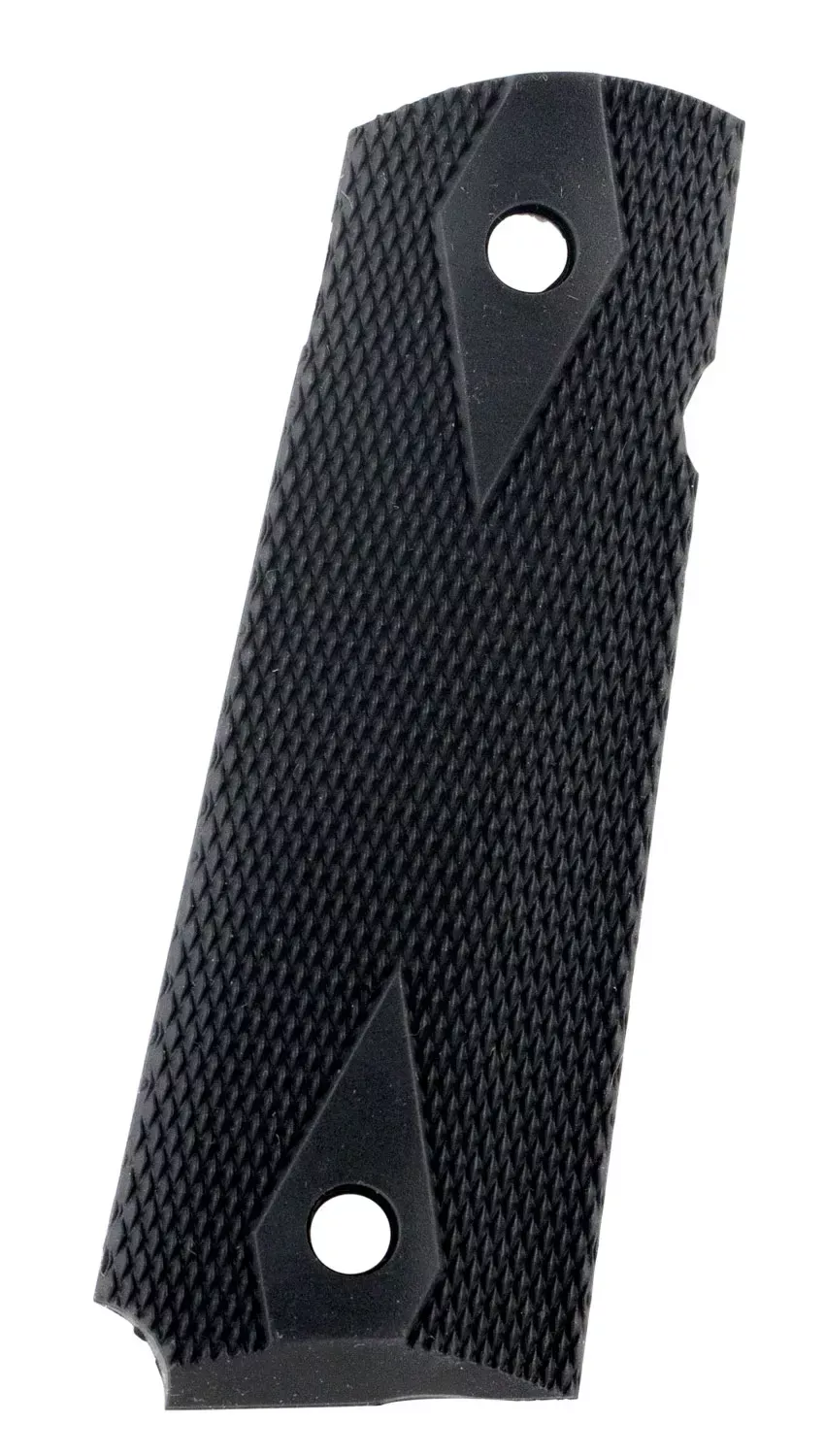 Pearce Grip Side Panel GripsDouble Diamond Checkering Black Rubber for 1911 Government