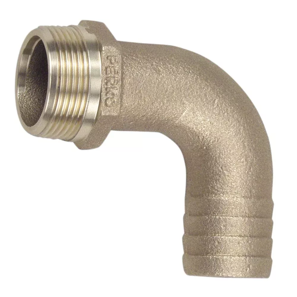 Perko 1″ Pipe to Hose Adapter 90 Degree Bronze MADE IN THE USA