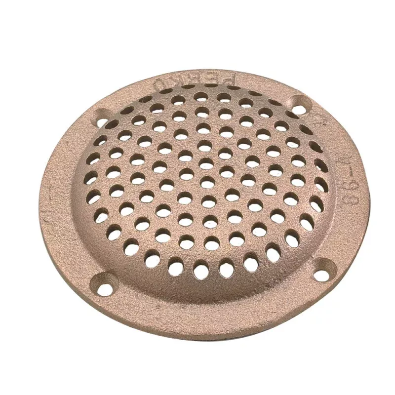 Perko 6 Round Bronze Strainer MADE IN THE USA