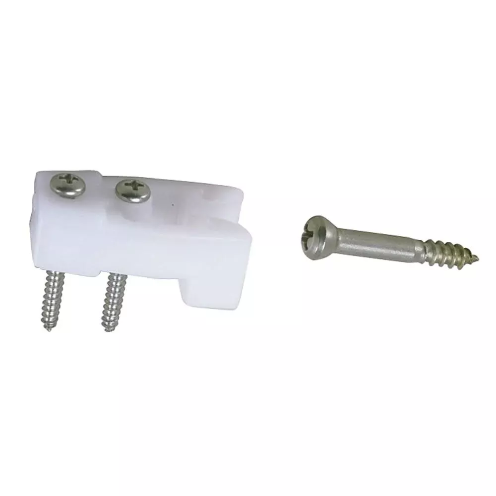 Perko Door Catches – White Nylon/Stainless – Pair [0554DP]