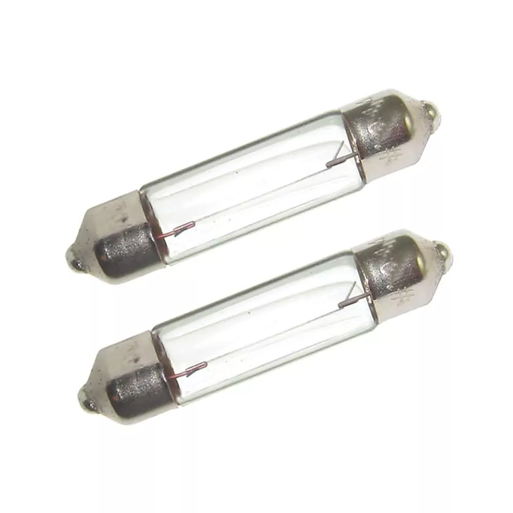 Perko Double Ended Festoon Bulbs – 12V, 10W, .80A – Pair [0071DP0CLR]