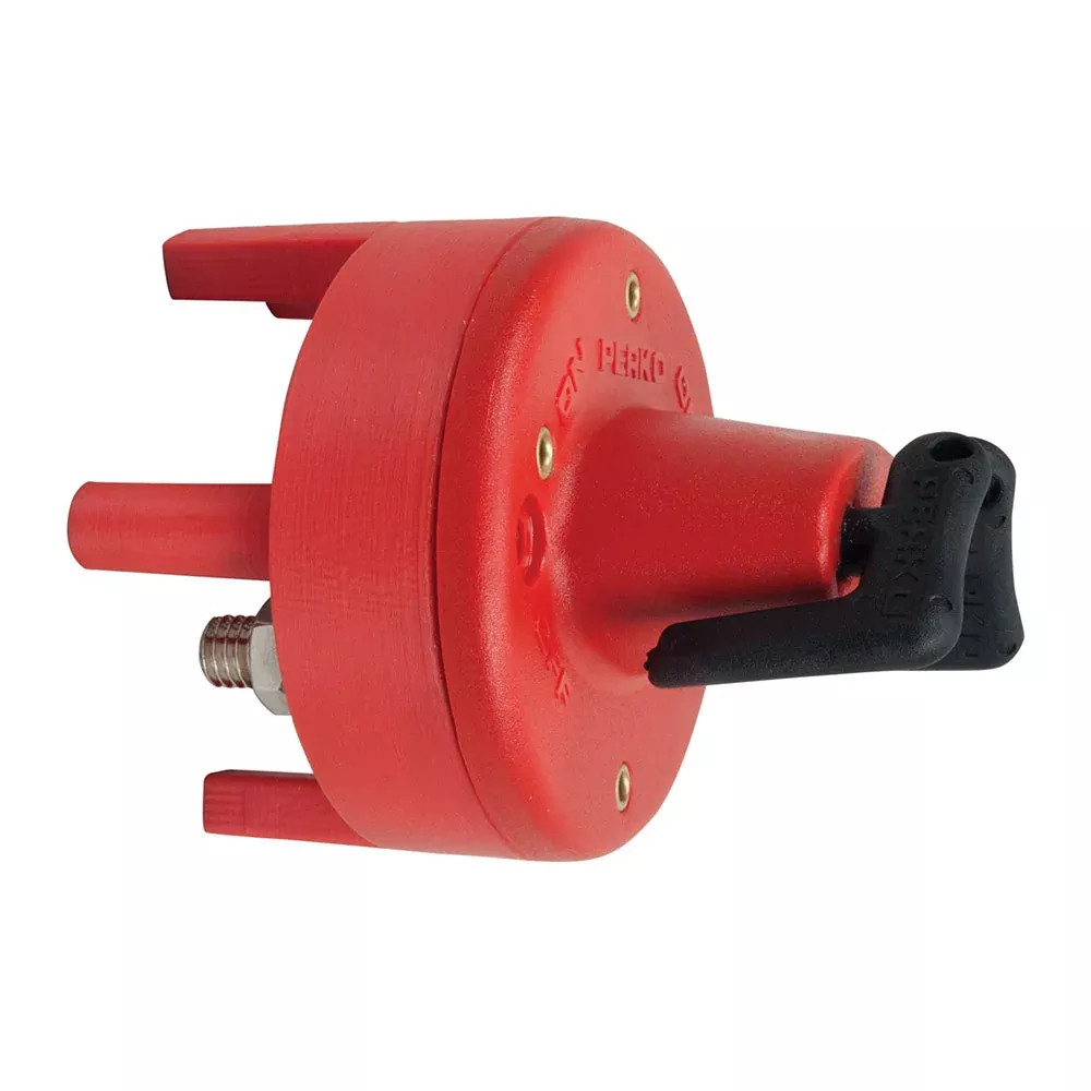 Perko Dual Battery Switch w/Mounting RingLegs – Bulkhead Mount [8521DP]